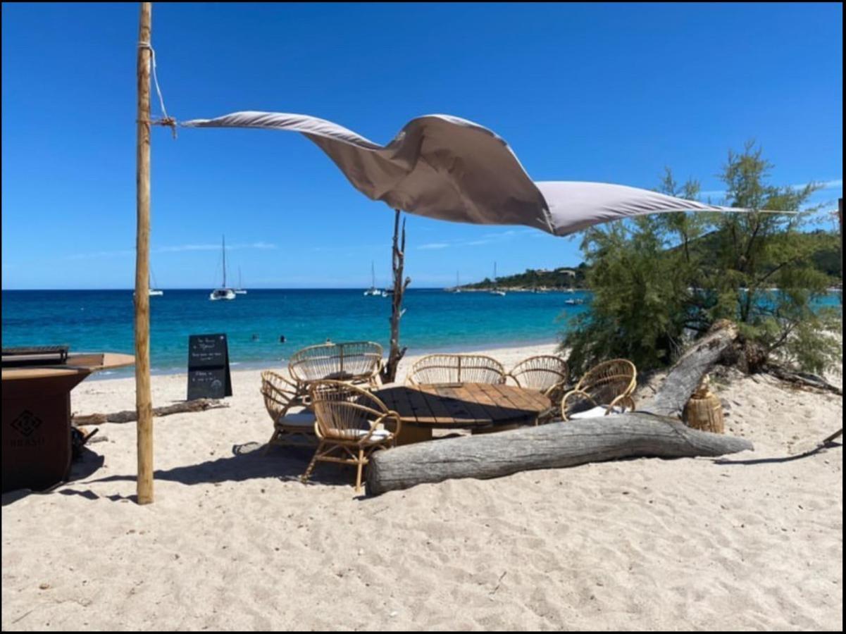 Les Lodges De La Plage U Dragulinu ซารี โซเลนซารา ภายนอก รูปภาพ